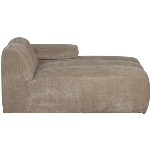 WOOOD chaise longue element rechts Mojo - Ribstof - Zand -74x162x122cm - vtwonen shop