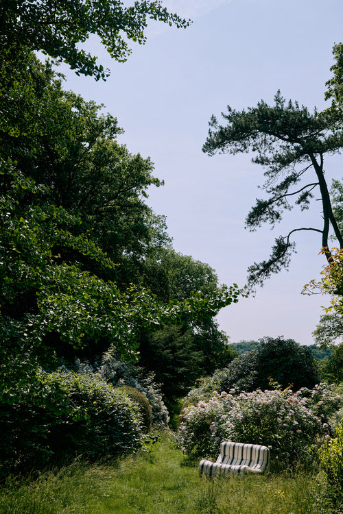 HKLIVING Outdoor stoel Lazy lounge – chalkstripe - vtwonen shop