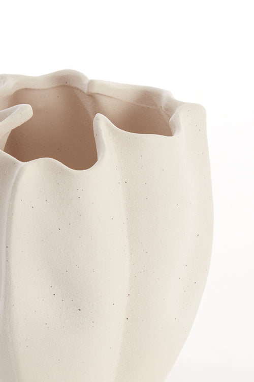 Light & Living vaas SANGULI - 28x27.5x36.5cm - wit - vtwonen shop