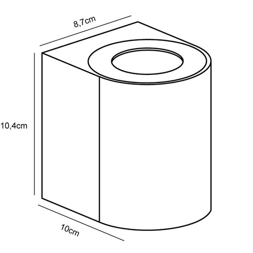 Nordlux Canto Wandlamp Buiten - 2-lichts LED - 2700K - IP44 - Wit - Rond - vtwonen shop