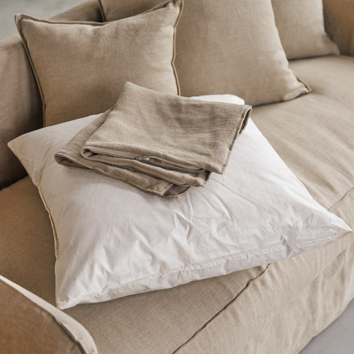 Tikamoon 5-zitsbank van natuurlijk linnen - Naturel - vtwonen shop