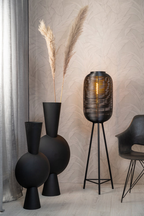 Light & Living vloerlamp TOMEK  - 35x35x136cm - zwart