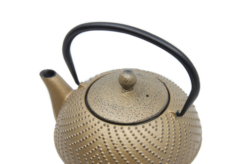 Bredemeijer - Theepot Fujian Goud 1.2L met filter - theezeef MET GRATIS KOPJES