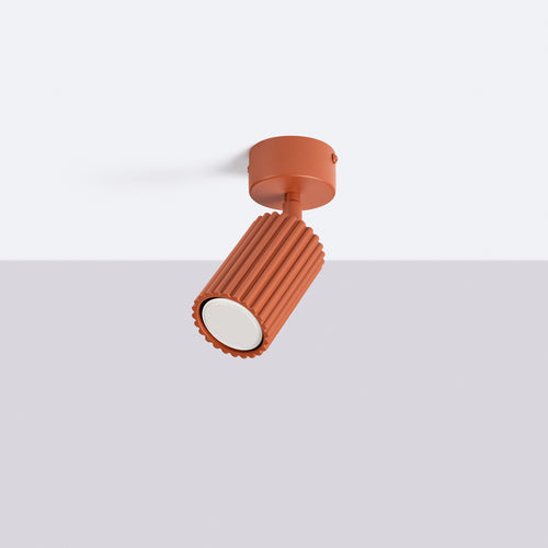 Sollux Lighting Plafondlamp KARBON 1 rode oker - 7x7x18cm