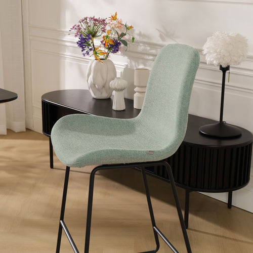 Nolon Nino-Fé Barkruk Zacht Groen - Zwart Onderstel - 65 cm