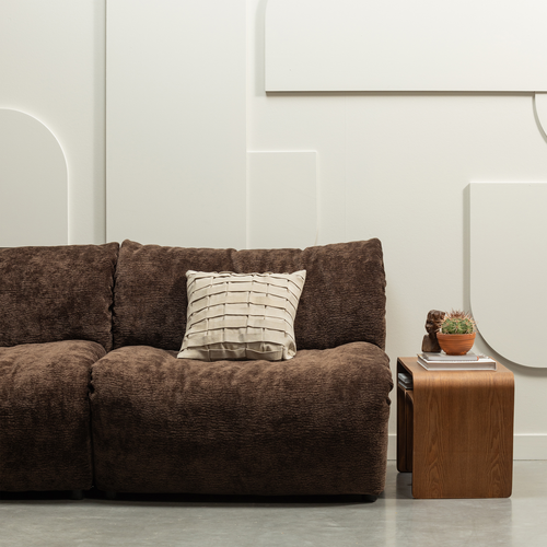 WOOOD multifunctionele bijzettafel Frey - Hout - Walnoot - 40x60x32 - vtwonen shop