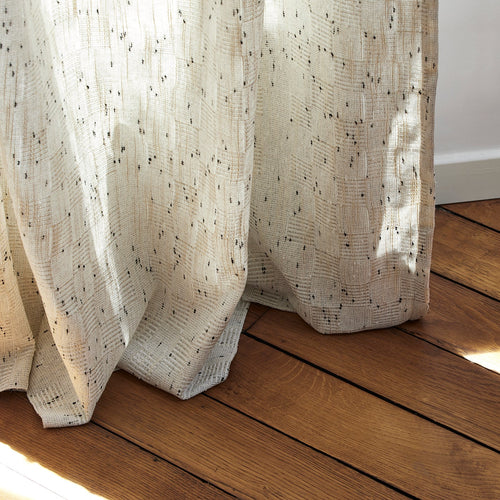 Madura Gordijn Kiato grijs-beige en zwart 145x300 cm