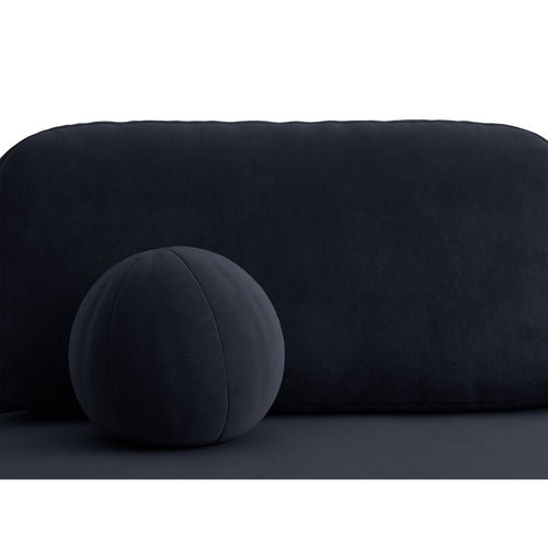 Cosmopolitan Design - Slaapbank met opbergdoos Sophia 3-zits, flueel koningsblauw - 110x202x89cm