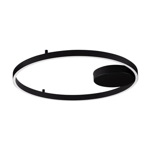 Nova Luce HEDRA Geïntegreerde LED-plafondlamp, halfverzonken, zandkleurig zwart, Triac dimbaar, 60W, 4999lm, 3000K