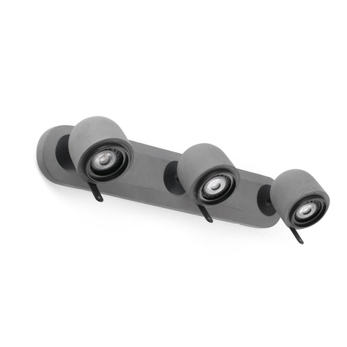 Faro Stone-3 - 3-lichts verstelbare wandspot voor binnen, grijs, GU10