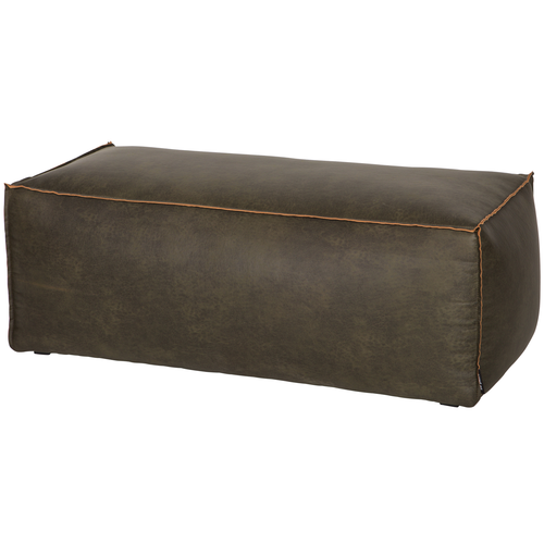 BePureHome poef Rodeo- Eco-leder - Army - 43x120x60 - vtwonen shop