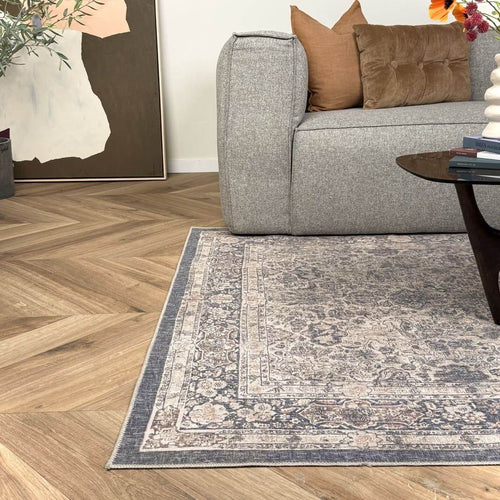 Interieur05 Vintage vloerkleed Sybil Blauw