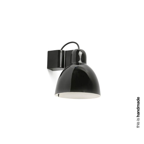Faro Venice Zwarte koepel wandlamp