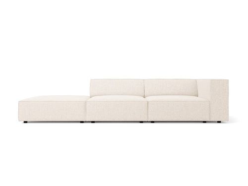 Cosmopolitan Design linker bank Arendal 4-zits, chenille, lichtbeige - 102x262x70cm