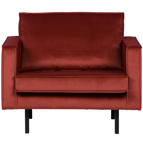 BePureHome fauteuil Rodeo - Velvet - Chestnut - 85x105x86 - vtwonen shop