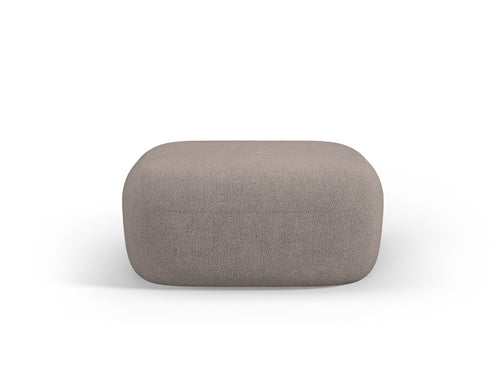 Micadoni Poef Jenny boucle, lichtbruin - 88x90x40cm