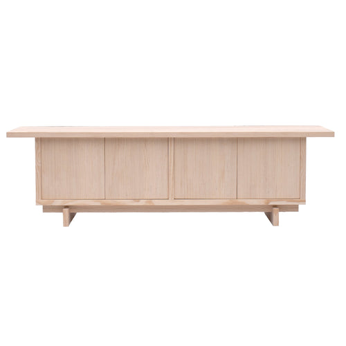 Naan Furniture TV meubel Pada - Massief grenen gelakt - 180 cm - 4 deuren - vtwonen shop