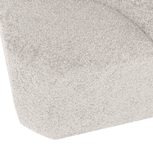WOOOD eetbank hoek met rugleuning Mojo Base - Wollig - Ecru - 83x80x80