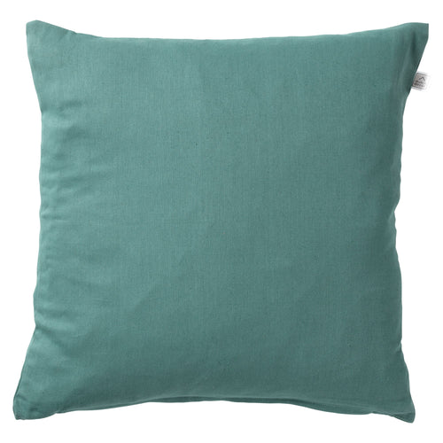 JAMES - Kussenhoes 45x45 cm - duurzaam katoen - effen kleur - Sagebrush Green - groen