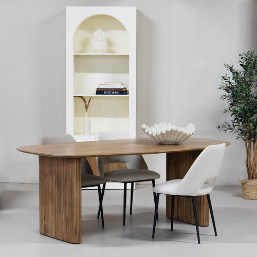 Giga Meubel Eettafel Juro - Deens Ovaal - Mangohout - 200cm