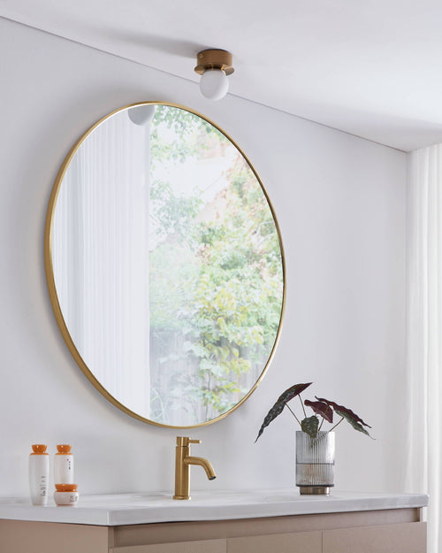 EGLO plafondlamp Mosiano - led - ø 11 cm - goud/wit - vtwonen shop