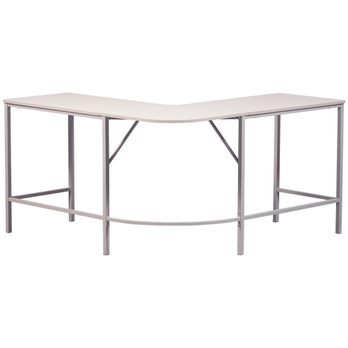 WOOOD hoekbureau Mike - Hout/Metaal - Dust - 75x185x185 - vtwonen shop