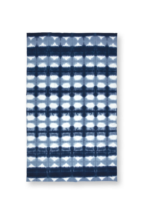 vtwonen - Tafelkleed Tie Dye - Blauw, Wit - 150x250cm - vtwonen shop