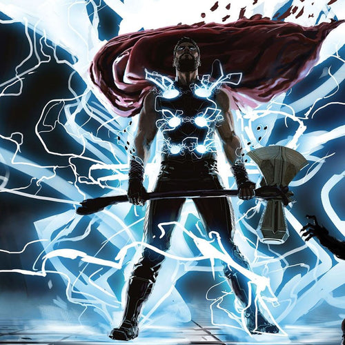 Sanders & Sanders fotobehang Thor blauw en rood - 500 x 280 cm - 612060