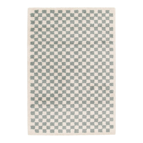 AFK Living vloerkleed Checkers - zeer zacht - groen - 080x150 cm