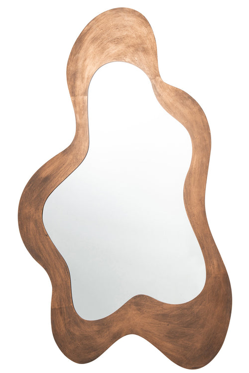 J-Line Wandspiegel - ijzer - brons
