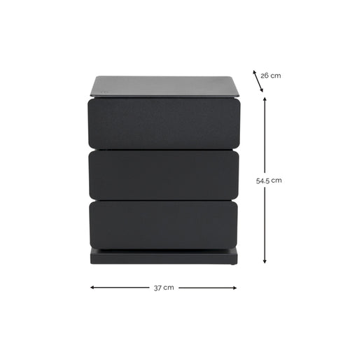 Spinder Design ladekast Joey 3 - Zwart - vtwonen shop