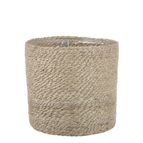 Mica Decorations Atlantic Plantenmand - H20 x Ø20 cm - Jute - Crème
