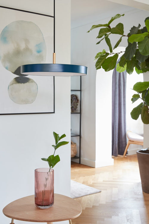 Umage Asteria mini hanglamp petrol blue - met koordset - Ø31 cm - vtwonen shop