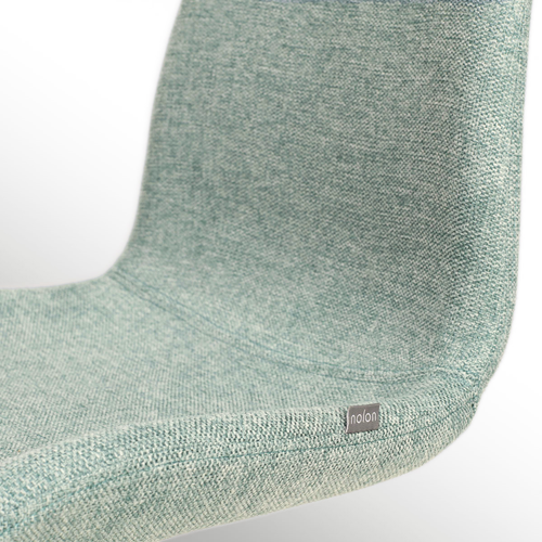 Nolon Noa-Fé Eetkamerstoelen Set van 2 - Zacht Groen - Witte Poten - vtwonen shop