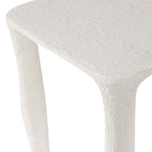 WOOOD lage bijzettafel Vion - Papier Mache - Off White - 40x40x40