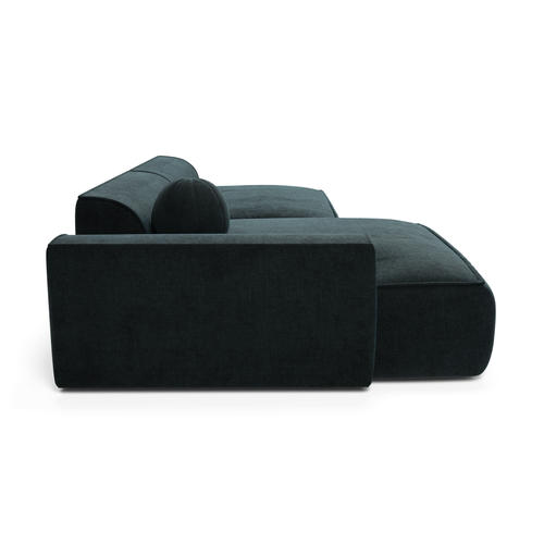 Sia Home - Hoekbank links ANIA - fluweel pauwblauw 260cm