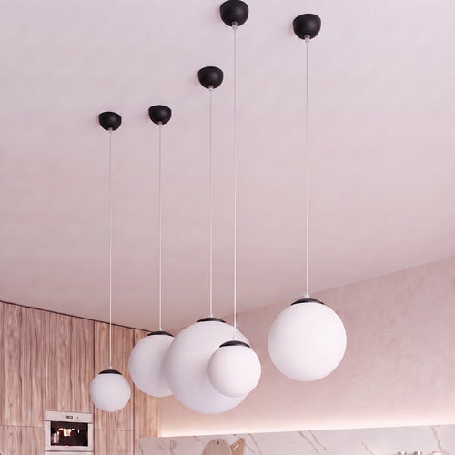 Sollux Lighting Hanglamp UGO 40 zwart - 40x40x130cm