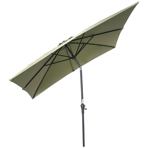 Lotus parasol - 250x250 cm - carbon black - olijf