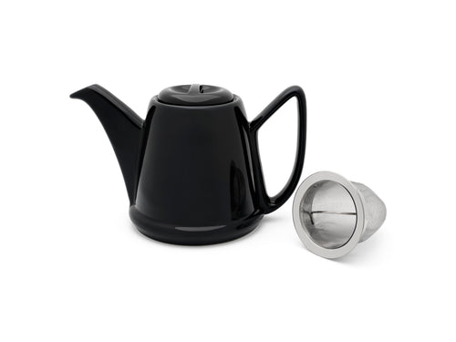 Bredemeijer - Theepot Cosy Manto 1,0L zwart/zwart - vtwonen shop