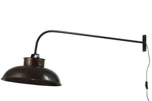 J-Line wandlamp Lounge - metaal - zwart