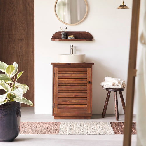 Tikamoon Wastafelmeubel in massief acacia 60 cm - Naturel