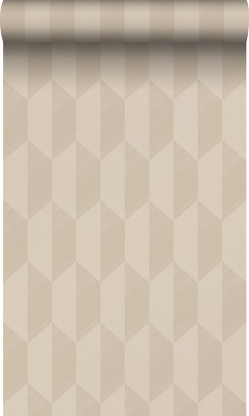 Origin Wallcoverings eco-texture vliesbehang 3D-motief beige - 50 x 900 cm - 348030 - vtwonen shop