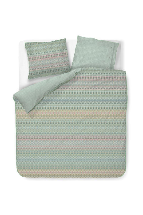Pip Studio dekbedovertrek Ashanti - 260x200/220 cm - groen - vtwonen shop