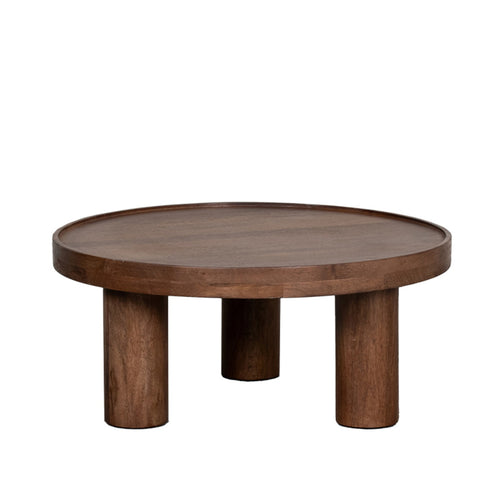 LABEL51 Salontafel Elly - Bruin Hout - 70x70x31cm
