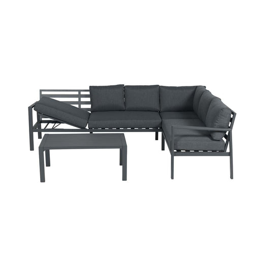 Lexington loungeset - 4-delig - rechts - carbon black - reflex black - vtwonen shop
