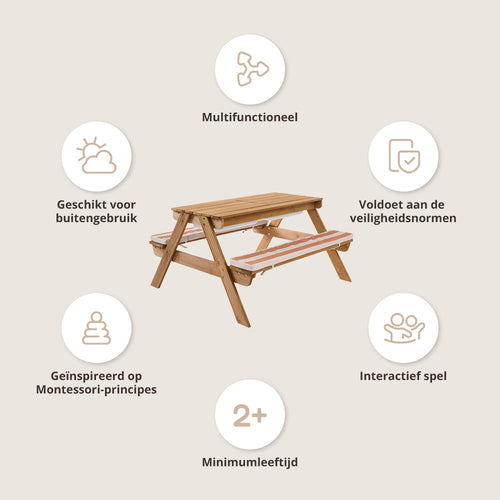 Petite Amélie Kinderpicknicktafel PROVENCE