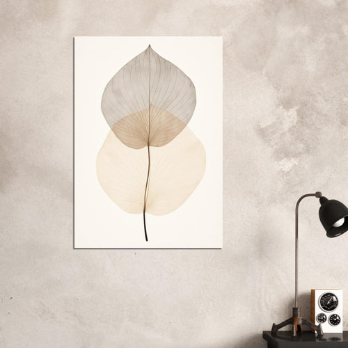 Artfulprints  Japandi leaf   poster 50x70 cm - vtwonen shop