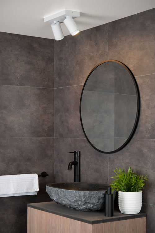 Lucide plafondspot badkamer TAYLOR - 2xGU10 (MR16) - Wit