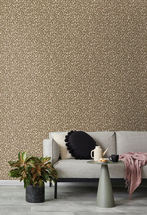 Walls4You behang panterprint beige - 0,53 x 10,05 m - 935328 - vtwonen shop