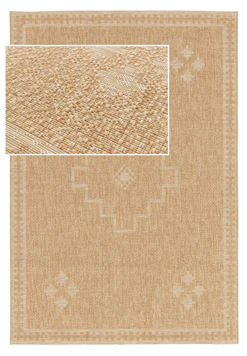 AFK Living vloerkleed Arid - voor binnen en buiten - beige - 120 x 170 cm